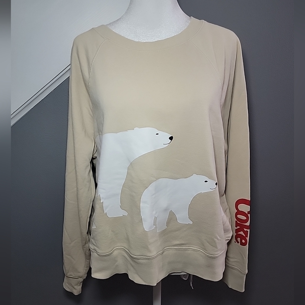 Wildfox x Coca Cola Limited Edition Polar Bear Sommers Sweatshirt Small Boxy - Picture 2 of 6